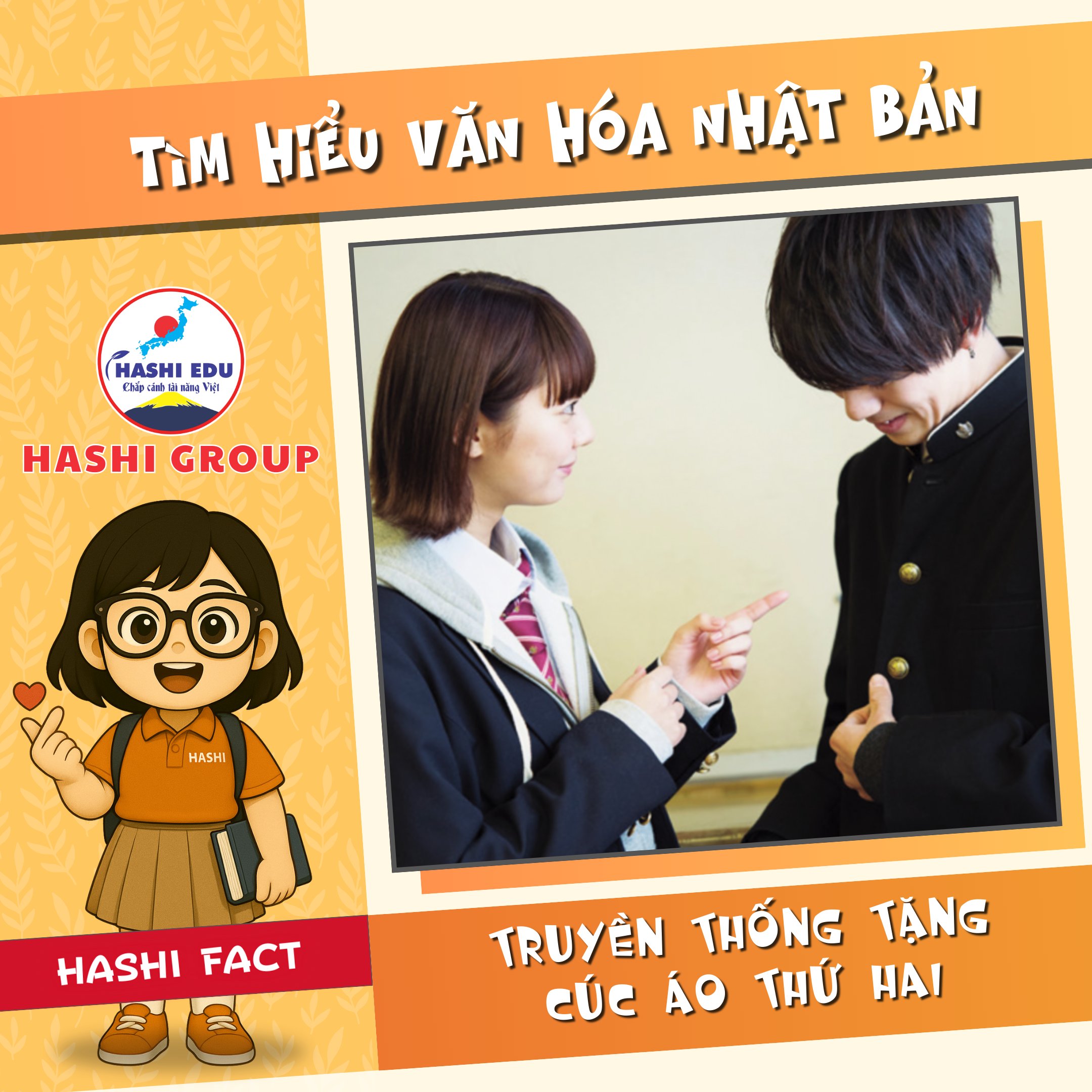 Truyền thống tặng cúc áo thứ hai trong lễ tốt nghiệp ở Nhật