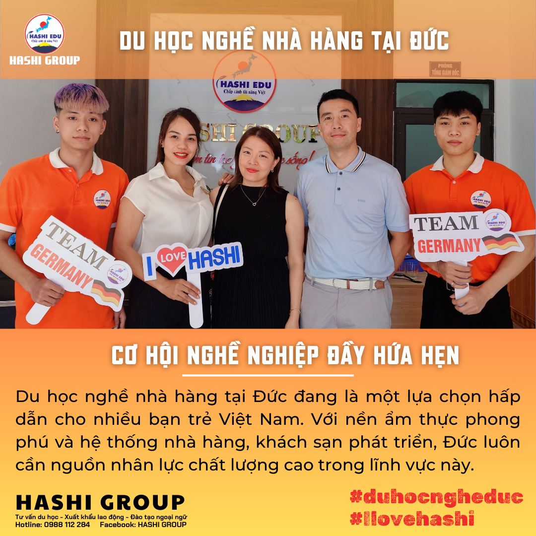 DU HỌC NGHỀ NHÀ HÀNG TẠI ĐỨC: CƠ HỘI NGHỀ NGHIỆP ĐẦY HỨA HẸN
