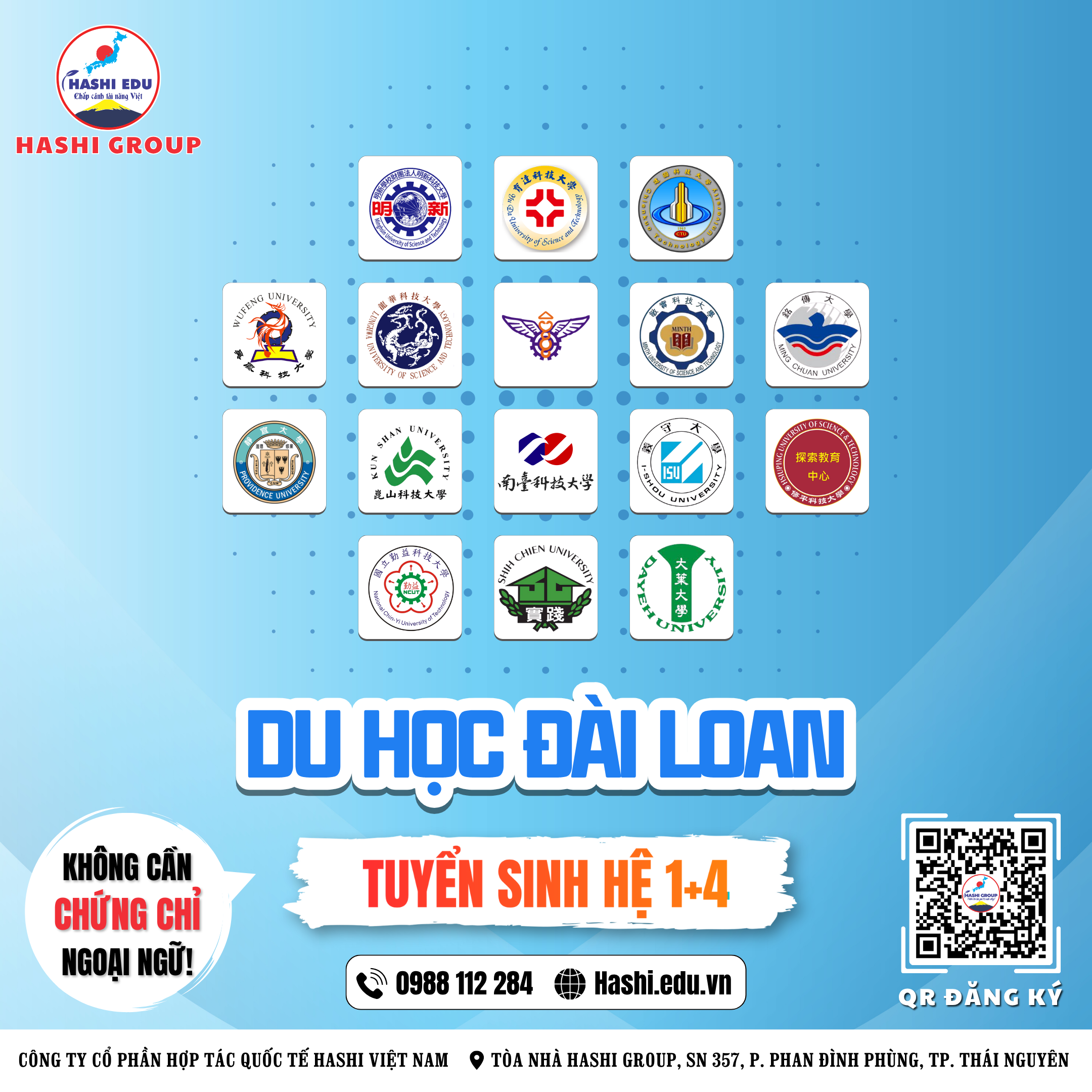 TÌM HIỂU VỀ DU HỌC ĐÀI LOAN HỆ 1+4 NĂM 2025