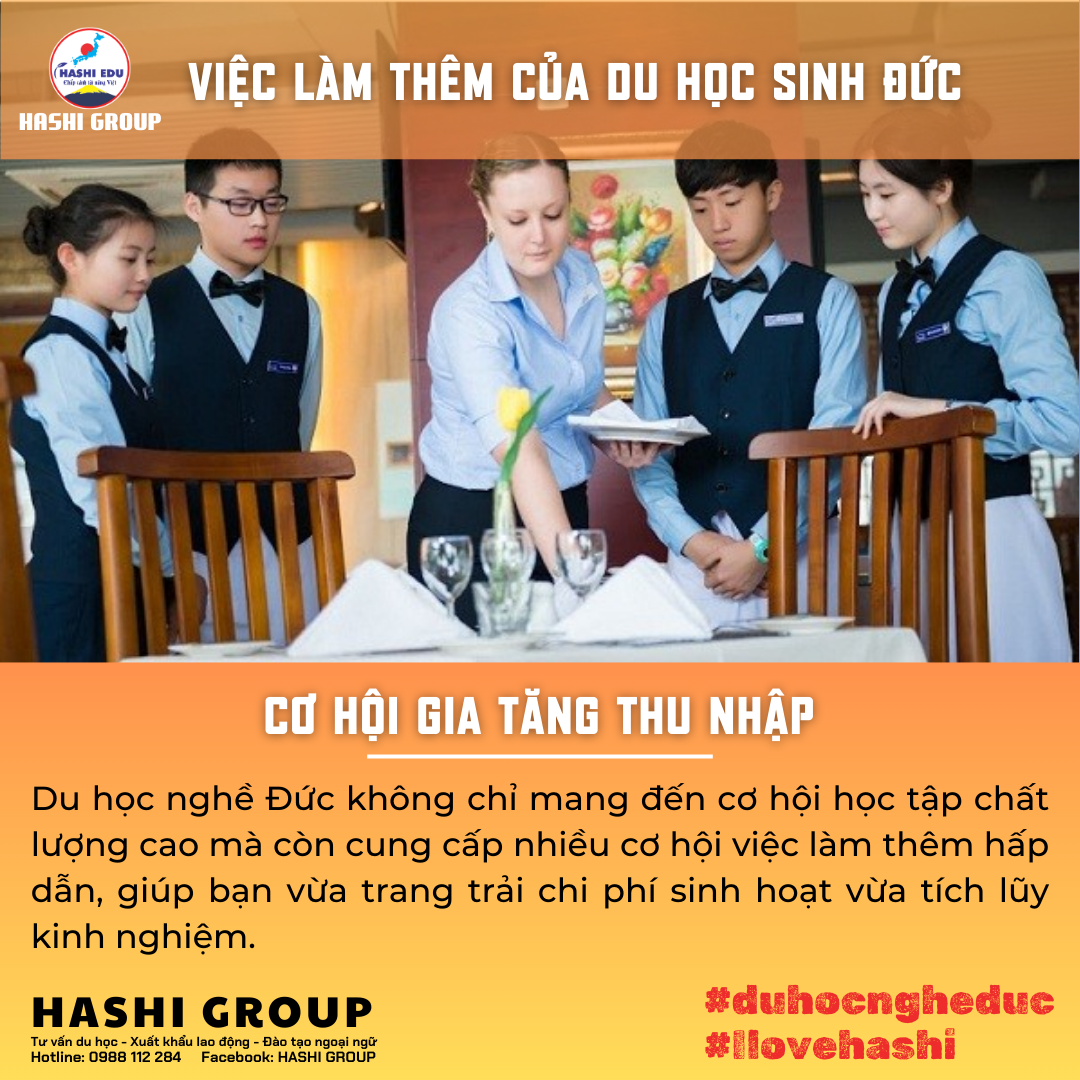 CÔNG VIỆC LÀM THÊM CỦA DU HỌC SINH ĐỨC: CƠ HỘI GIA TĂNG THU NHẬP