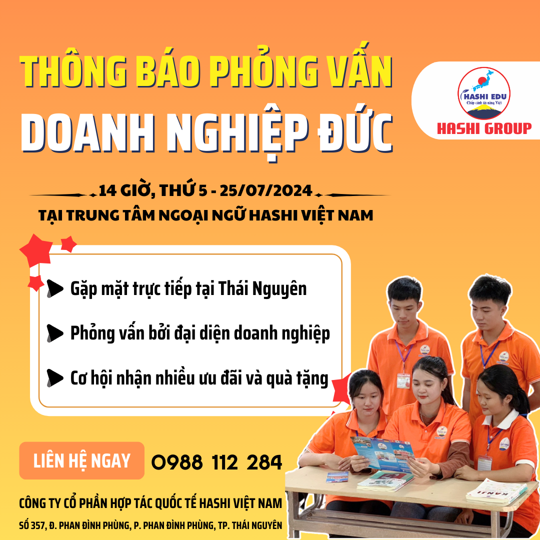 PHỎNG VẤN TRỰC TIẾP DOANH NGHIỆP ĐỨC TẠI HASHI
